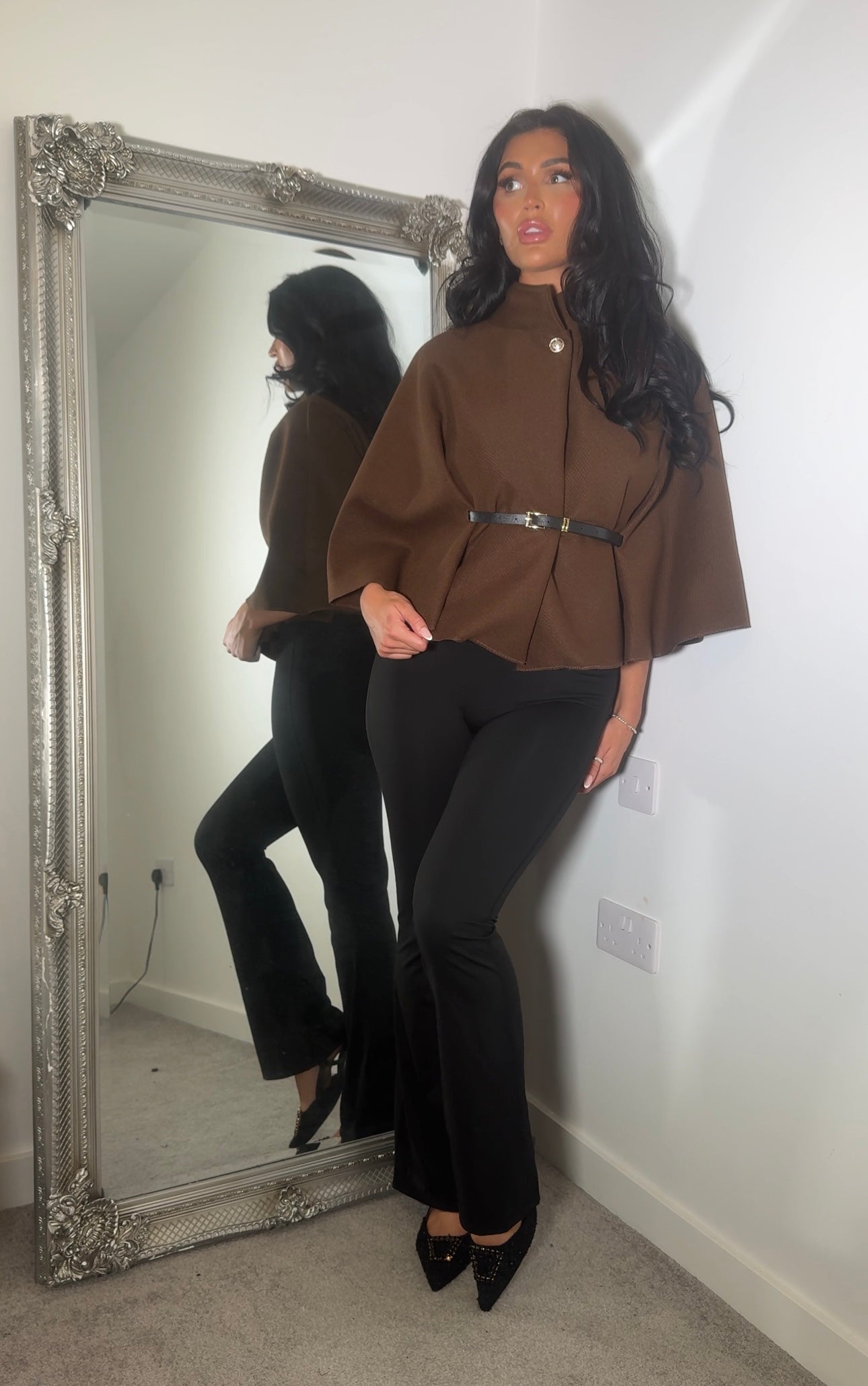 Belted Cape Jacket