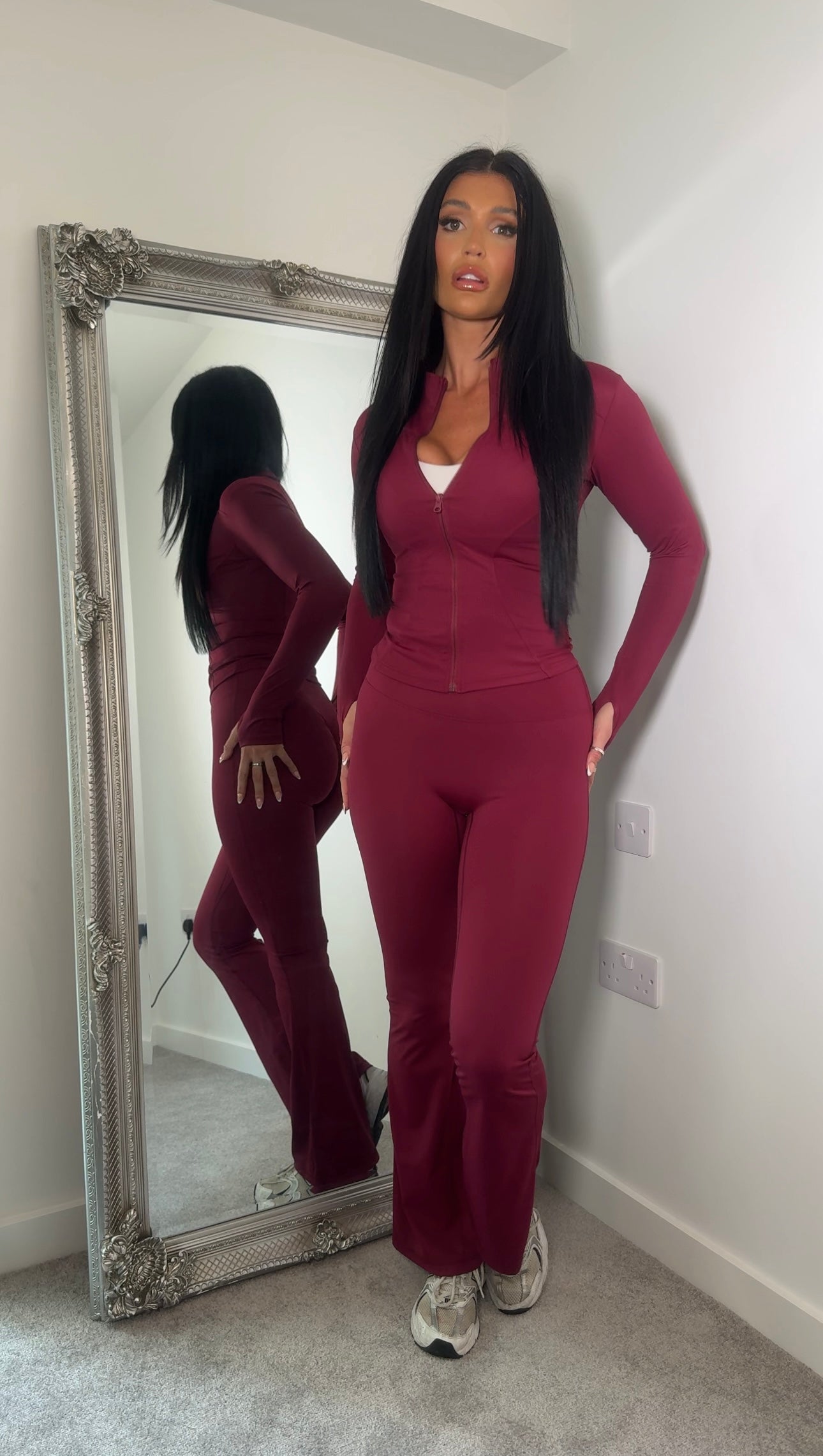 Sculpted Ruched Bum Leggings & Jacket Set