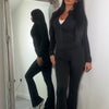 Sculpted Ruched Bum Leggings & Jacket Set
