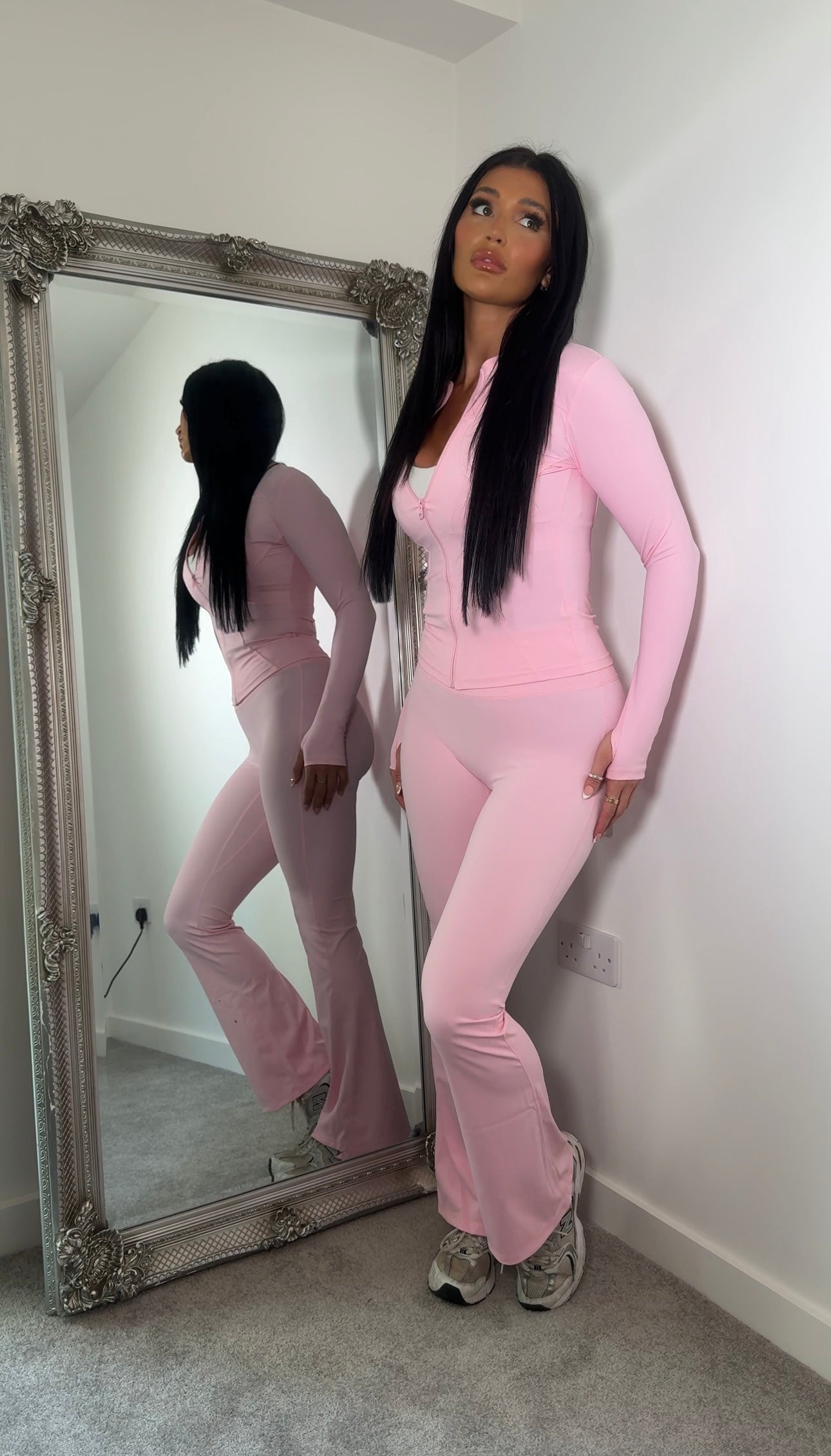 Sculpted Ruched Bum Leggings & Jacket Set