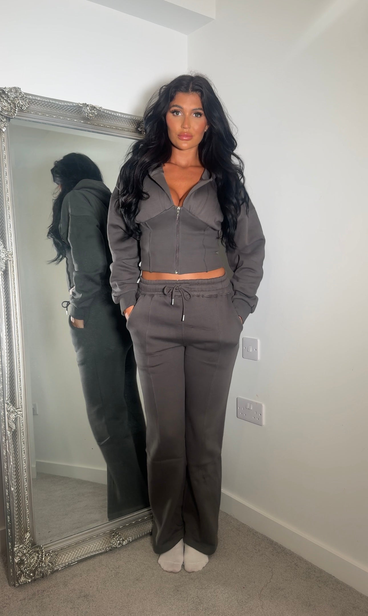 Hooded Waist Compression Tracksuit