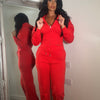 Hooded Waist Compression Tracksuit