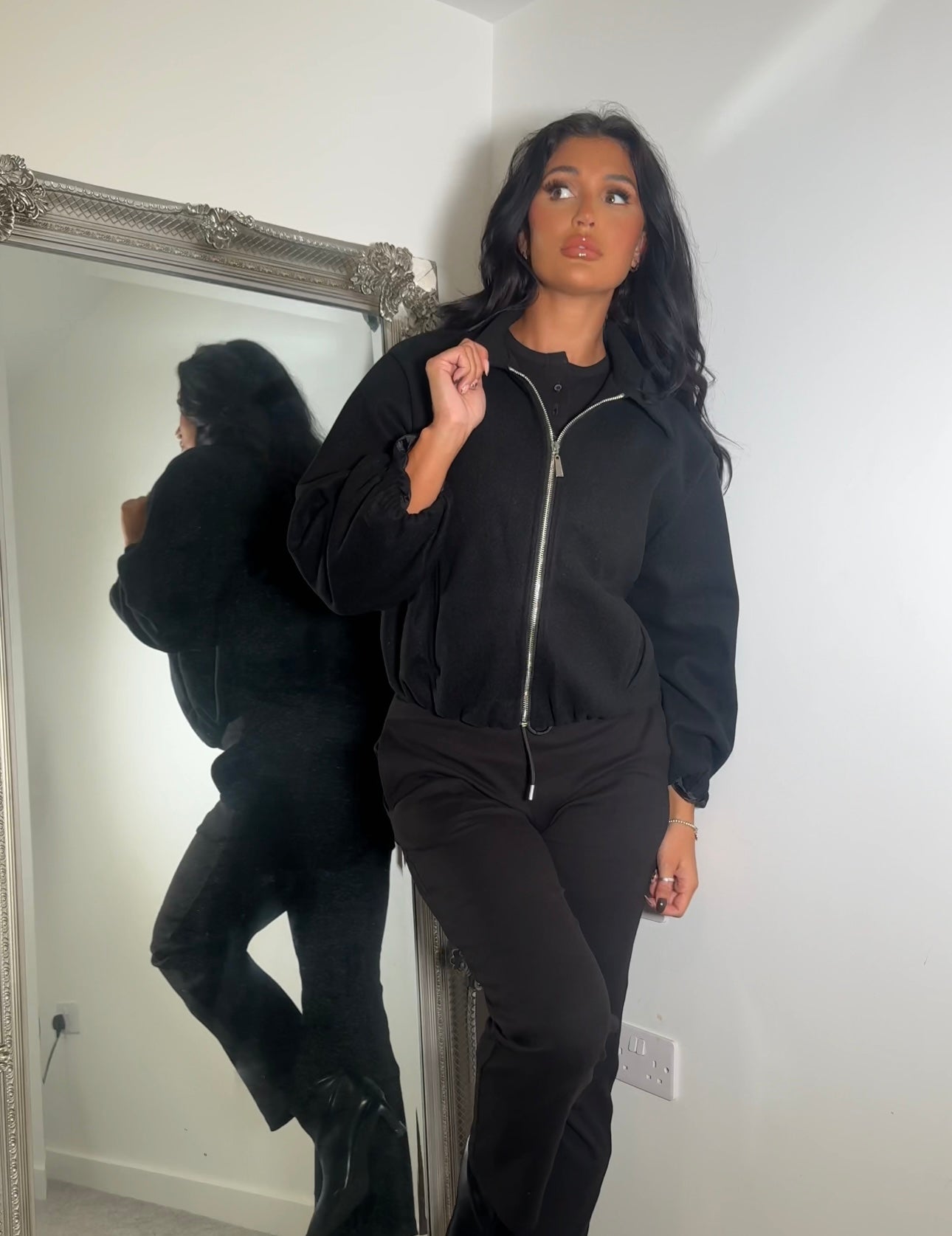 Collared Bomber Jacket