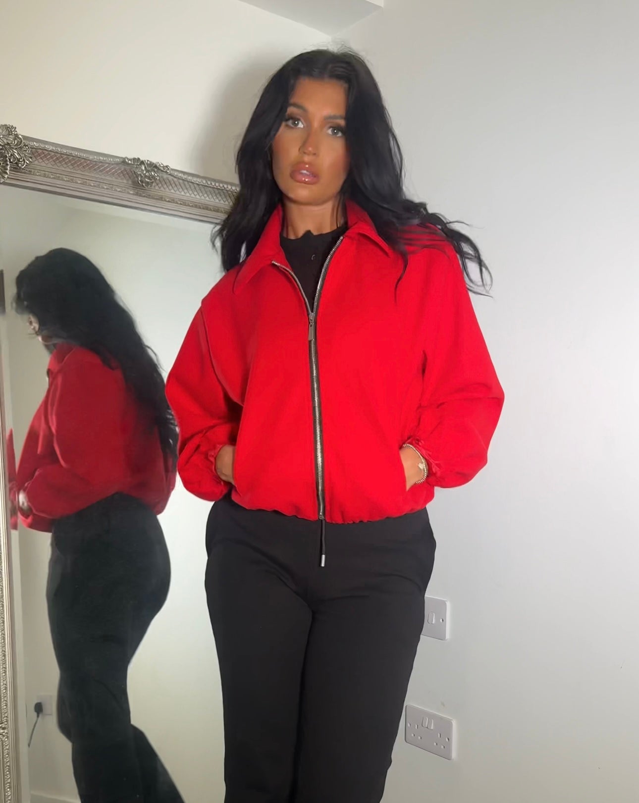 Collared Bomber Jacket