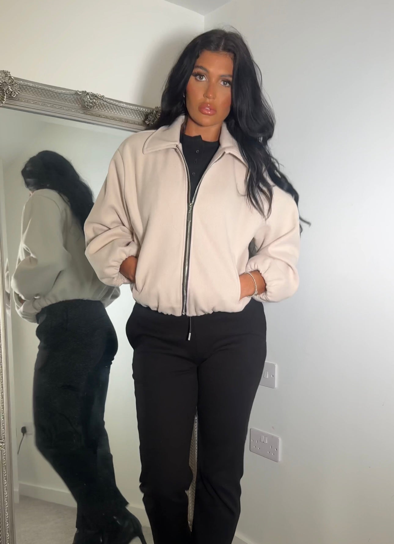 Collared Bomber Jacket