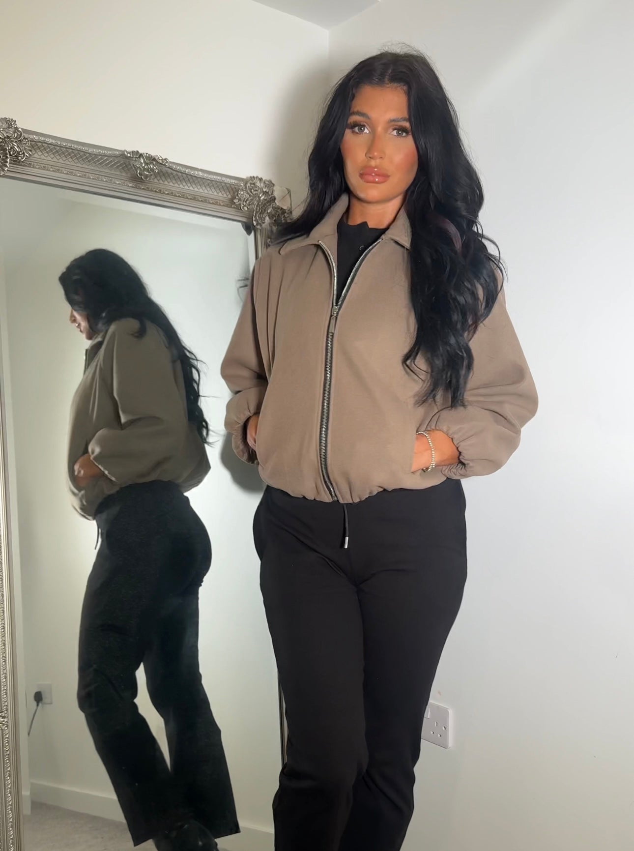 Collared Bomber Jacket