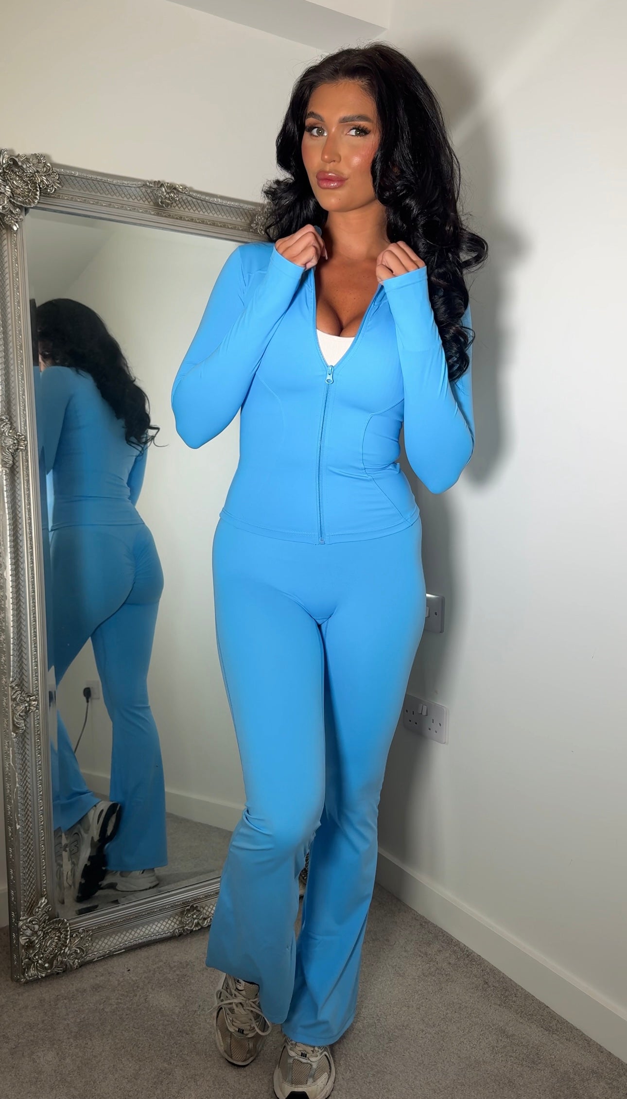 Sculpted Ruched Bum Leggings & Jacket Set