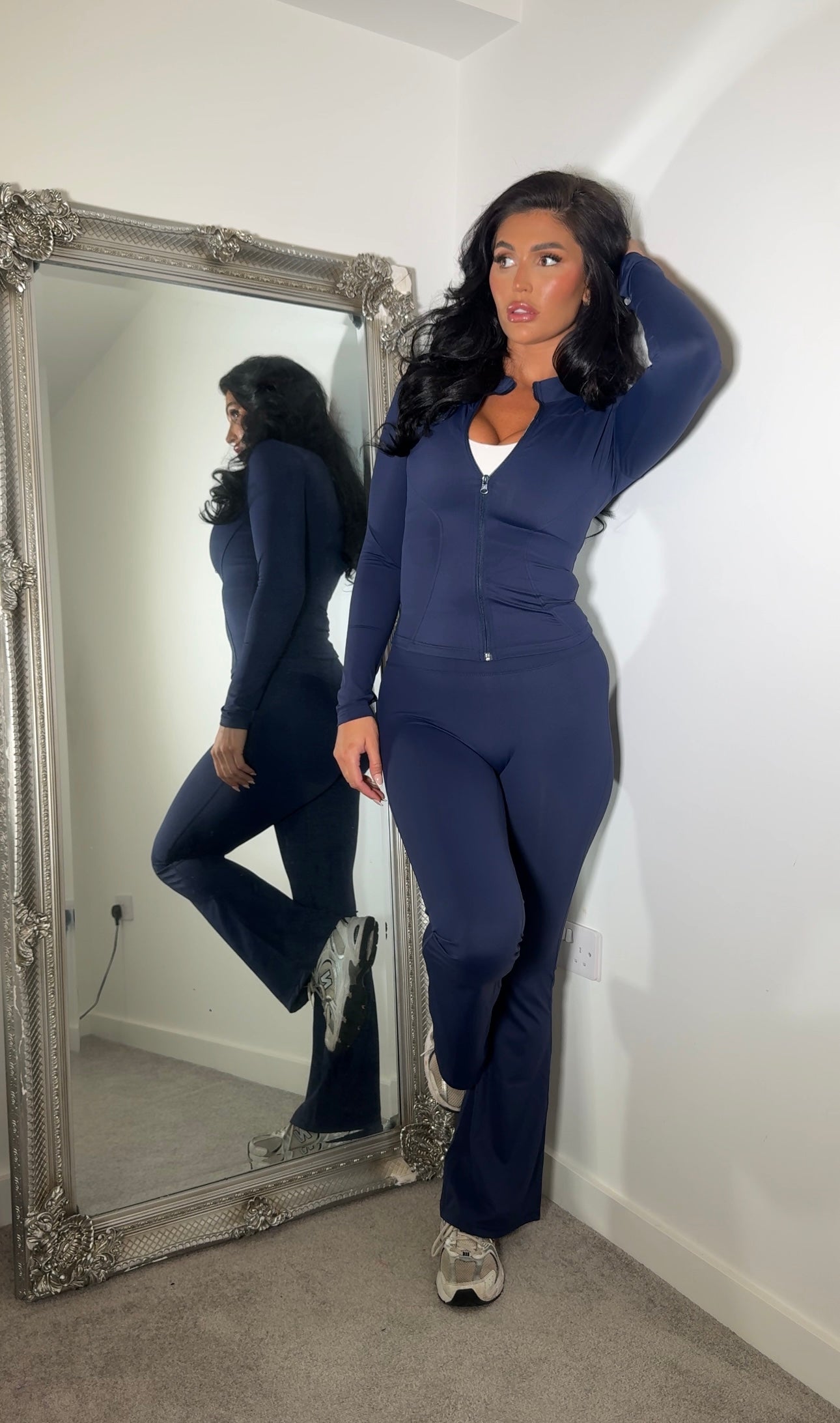 Sculpted Ruched Bum Leggings & Jacket Set